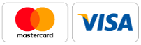 Tarjetas Visa y Mastercard aceptadas
